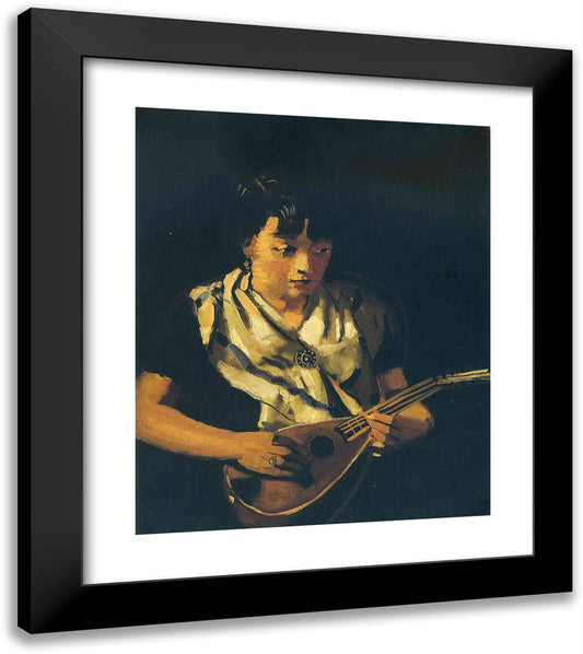 Girl 20x23 Black Modern Wood Framed Art Print Poster by Derain, Andre