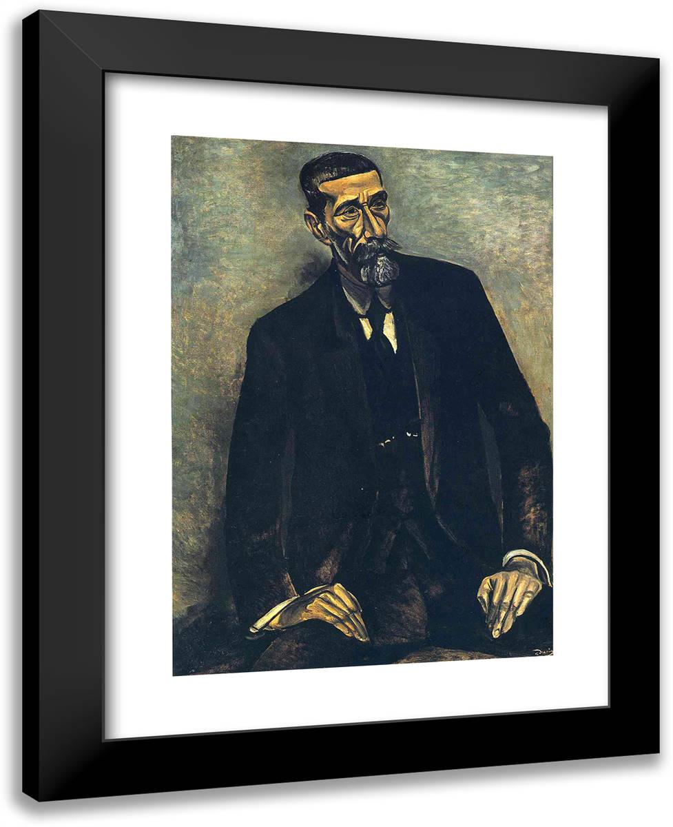 Portrait of Francesco Iturrino 19x24 Black Modern Wood Framed Art Print Poster by Derain, Andre