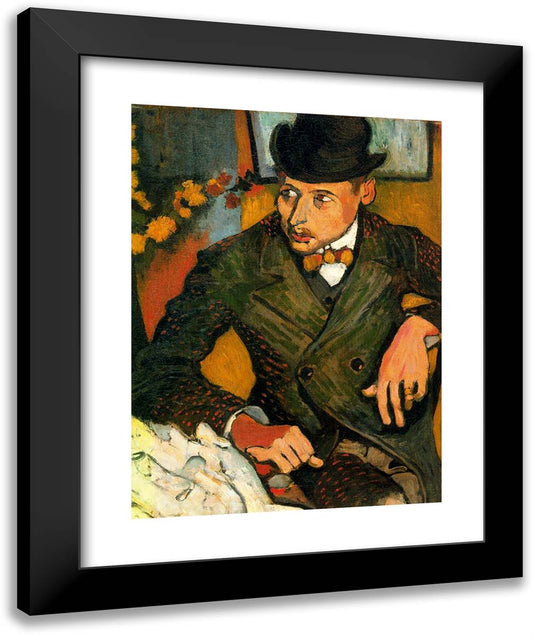 Portrait of Lucien Gilbert 20x24 Black Modern Wood Framed Art Print Poster by Derain, Andre