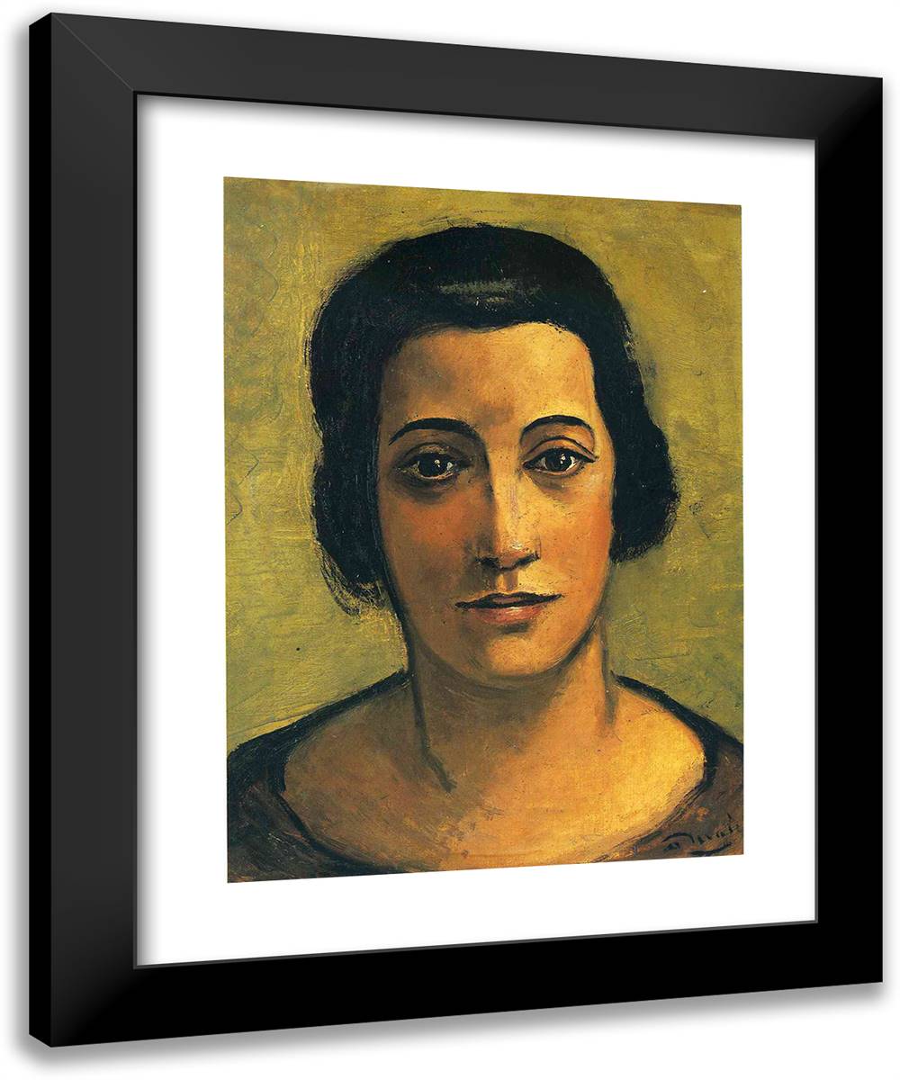 Portrait of Madame Carco 19x24 Black Modern Wood Framed Art Print Poster by Derain, Andre