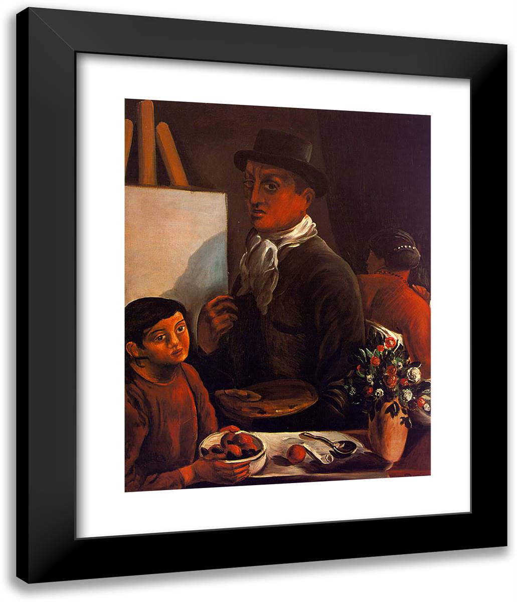 The Artist in His Studio 20x24 Black Modern Wood Framed Art Print Poster by Derain, Andre