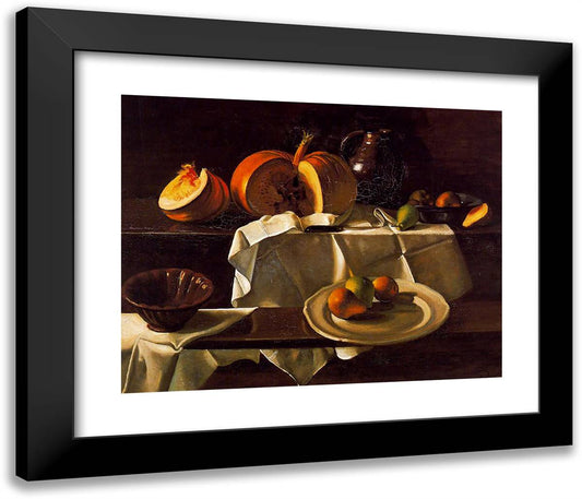 The Still Life with Pumpkin 24x20 Black Modern Wood Framed Art Print Poster by Derain, Andre