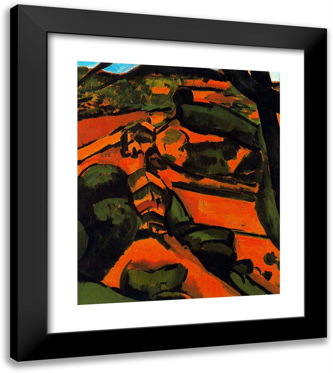 Untitled 20x23 Black Modern Wood Framed Art Print Poster by Derain, Andre