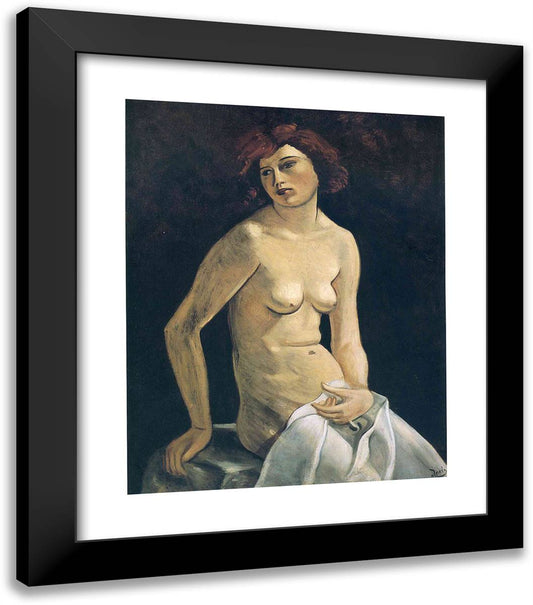 Young Girl 20x23 Black Modern Wood Framed Art Print Poster by Derain, Andre