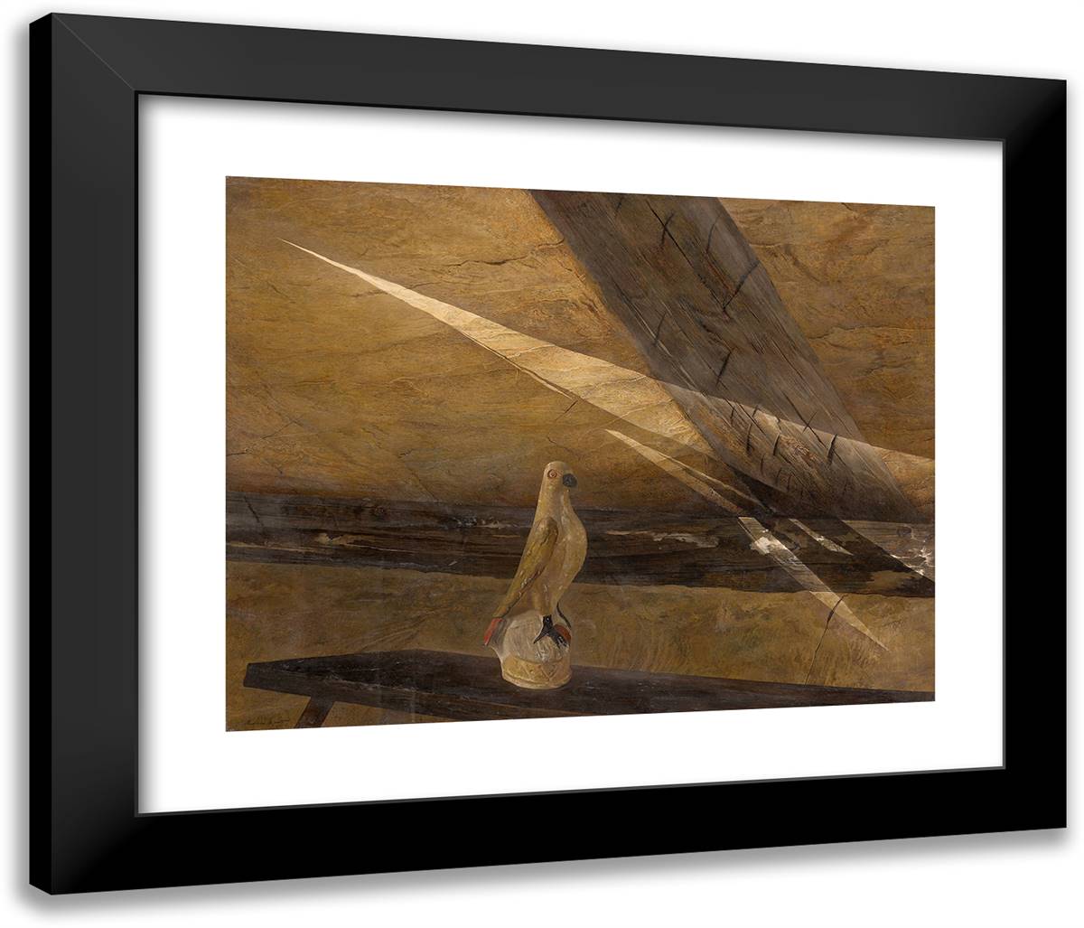 The Cloisters 24x20 Black Modern Wood Framed Art Print Poster by Wyeth, Andrew