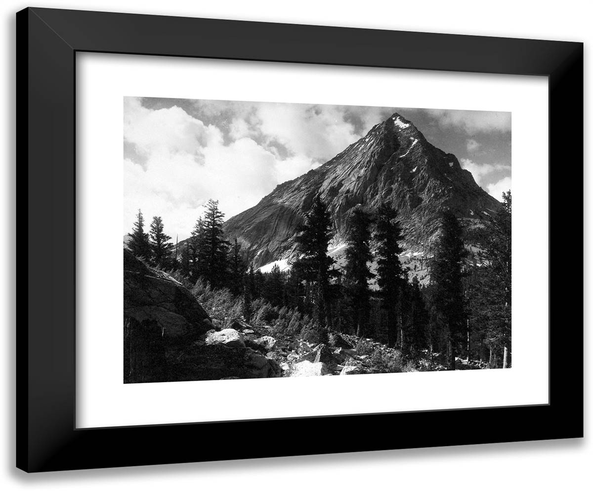 East VIdette, Southern Sierra 24x20 Black Modern Wood Framed Art Print Poster by Adams, Ansel