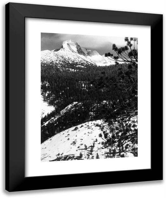 Mount Galen Clark, Yosemite Park 20x24 Black Modern Wood Framed Art Print Poster by Adams, Ansel