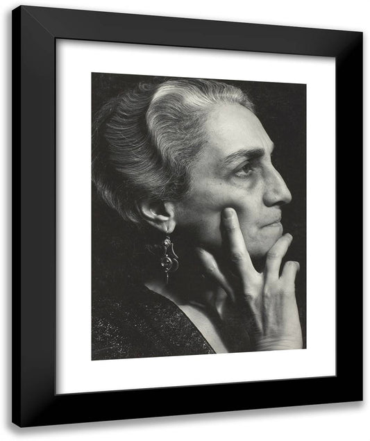 Portrait of Annette Rosenshine 20x24 Black Modern Wood Framed Art Print Poster by Adams, Ansel