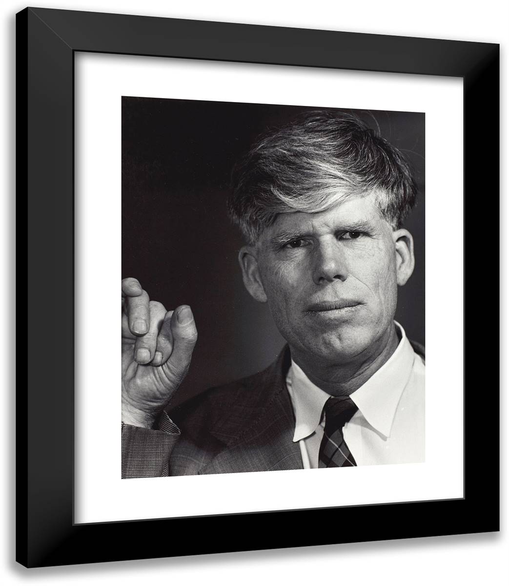 Portrait of Russel Varian 20x23 Black Modern Wood Framed Art Print Poster by Adams, Ansel