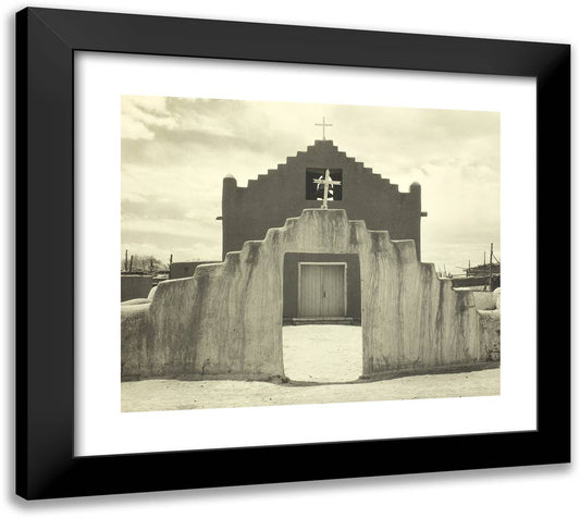 The New Church (Erected About 1860) 22x20 Black Modern Wood Framed Art Print Poster by Adams, Ansel