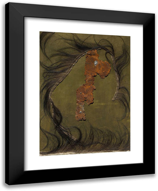 Monkey Fur 19x24 Black Modern Wood Framed Art Print Poster by Dove, Arthur