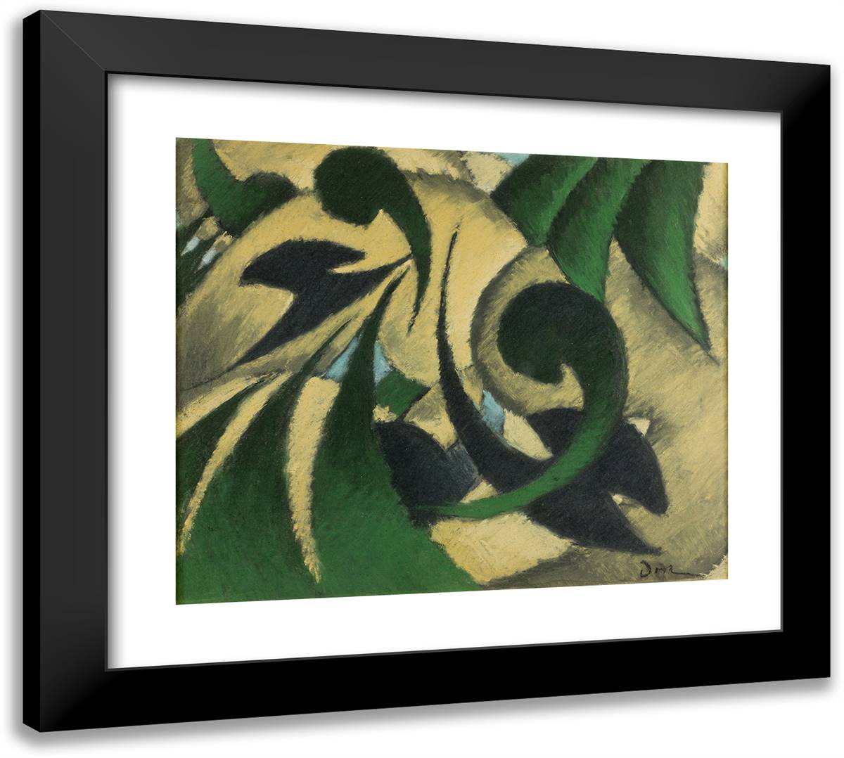 Nature Symbolized No. 2 22x20 Black Modern Wood Framed Art Print Poster by Dove, Arthur