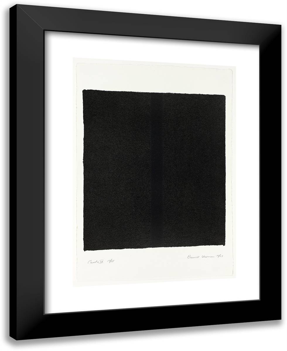 Canto IV, from 18 Cantos_3 19x24 Black Modern Wood Framed Art Print Poster by Newman, Barnett