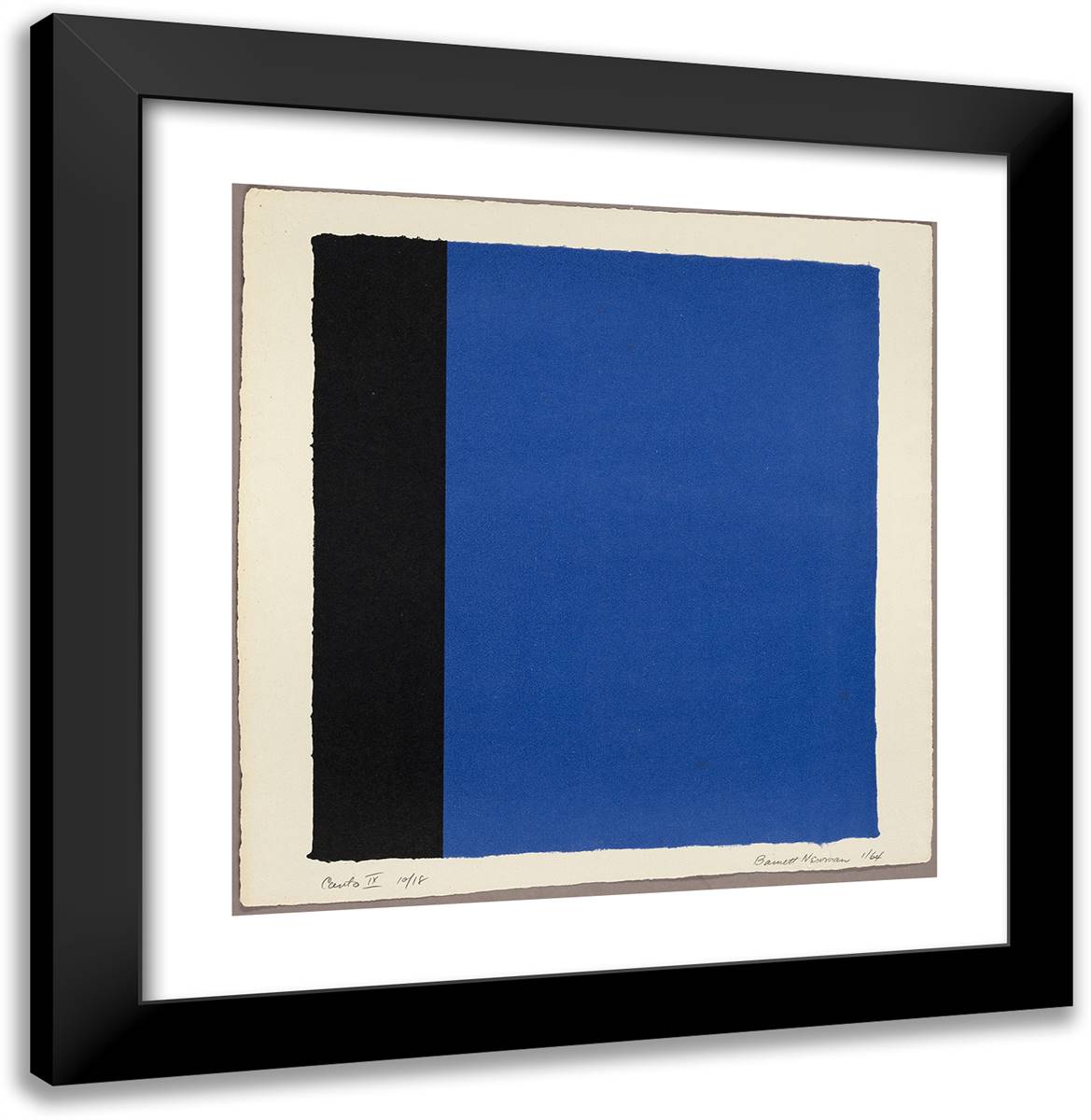 Canto IX, from 18 Cantos_1 20x20 Black Modern Wood Framed Art Print Poster by Newman, Barnett