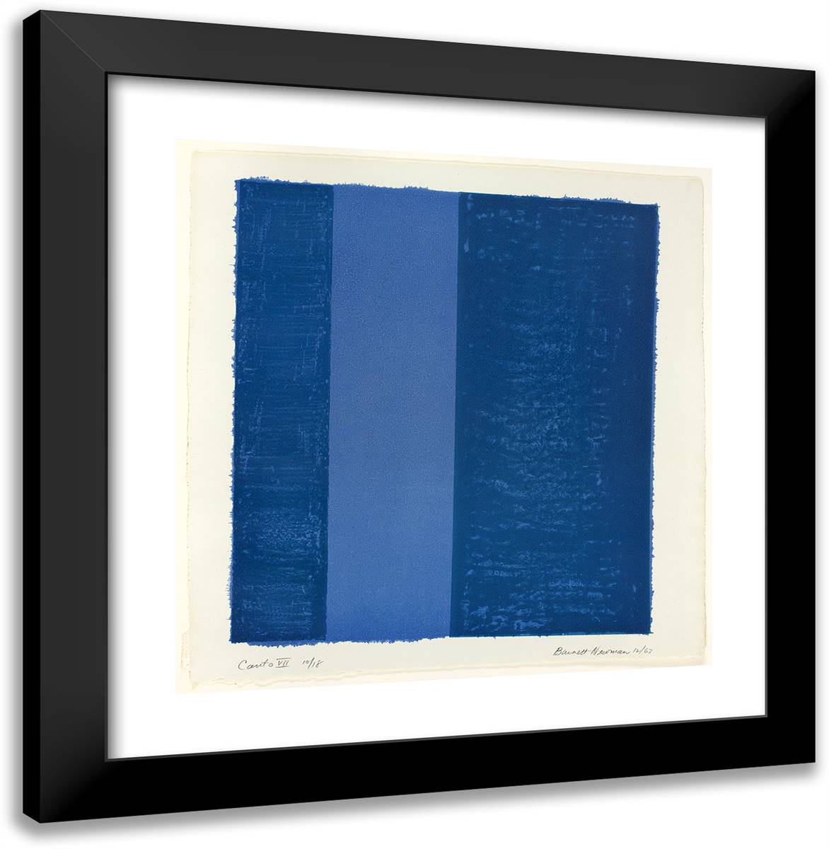 Canto VII, from 18 Cantos_2 20x20 Black Modern Wood Framed Art Print Poster by Newman, Barnett