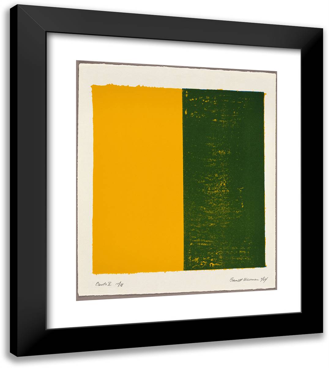 Canto X, from 18 Cantos 20x23 Black Modern Wood Framed Art Print Poster by Newman, Barnett