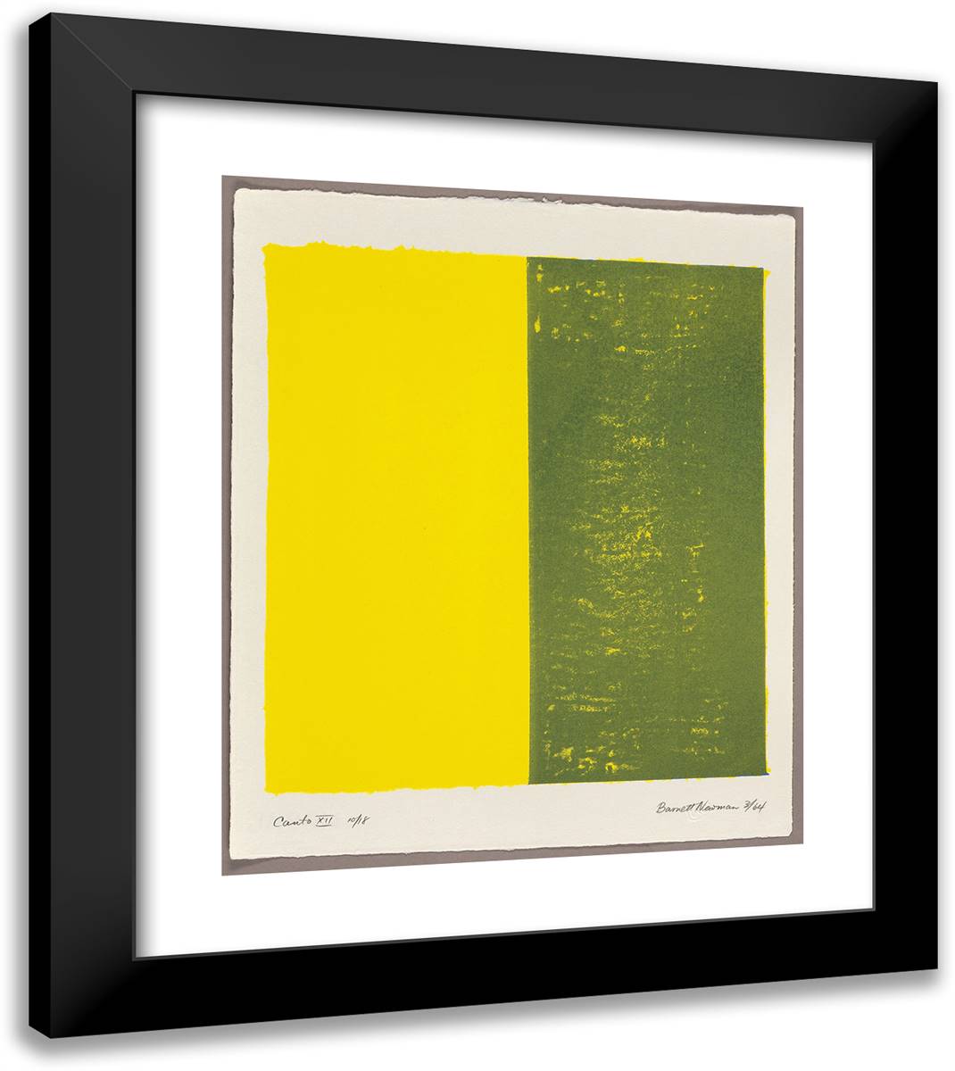 Canto XII, from 18 Cantos 20x23 Black Modern Wood Framed Art Print Poster by Newman, Barnett