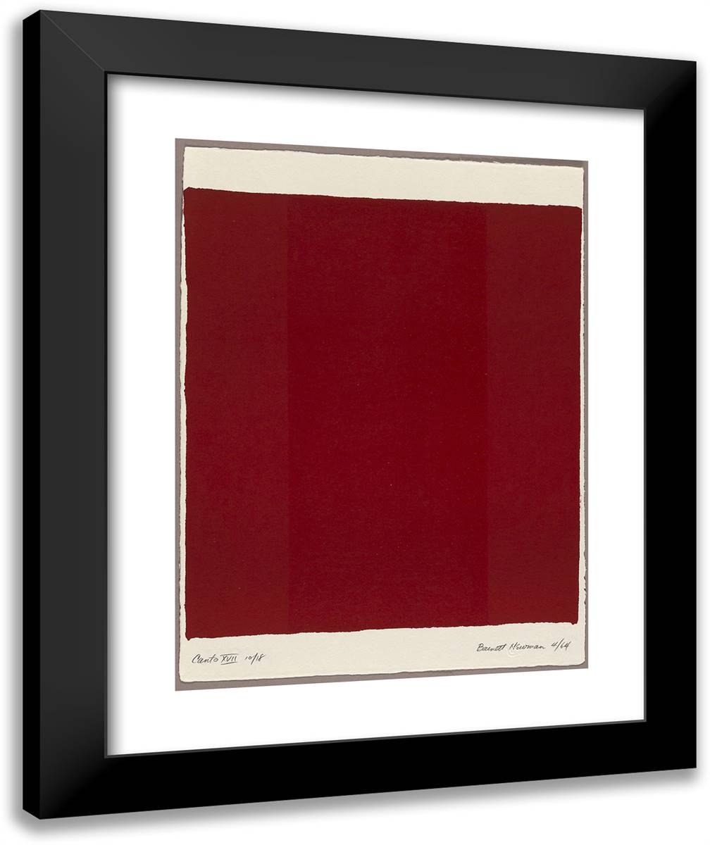 Canto XVII, from 18 Cantos 20x24 Black Modern Wood Framed Art Print Poster by Newman, Barnett