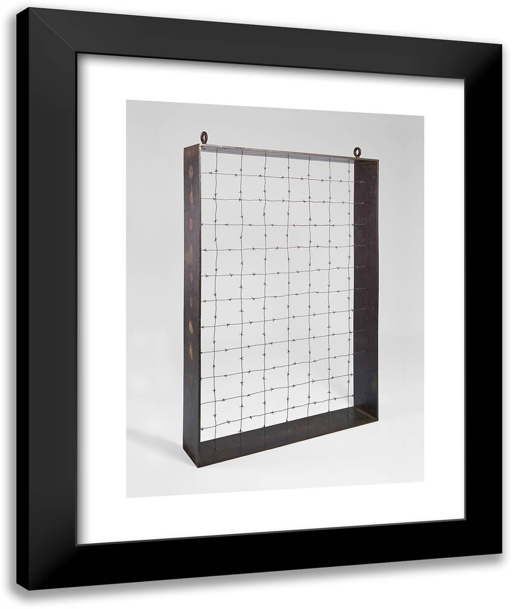 Lace Curtain for Mayor Daley 20x24 Black Modern Wood Framed Art Print Poster by Newman, Barnett