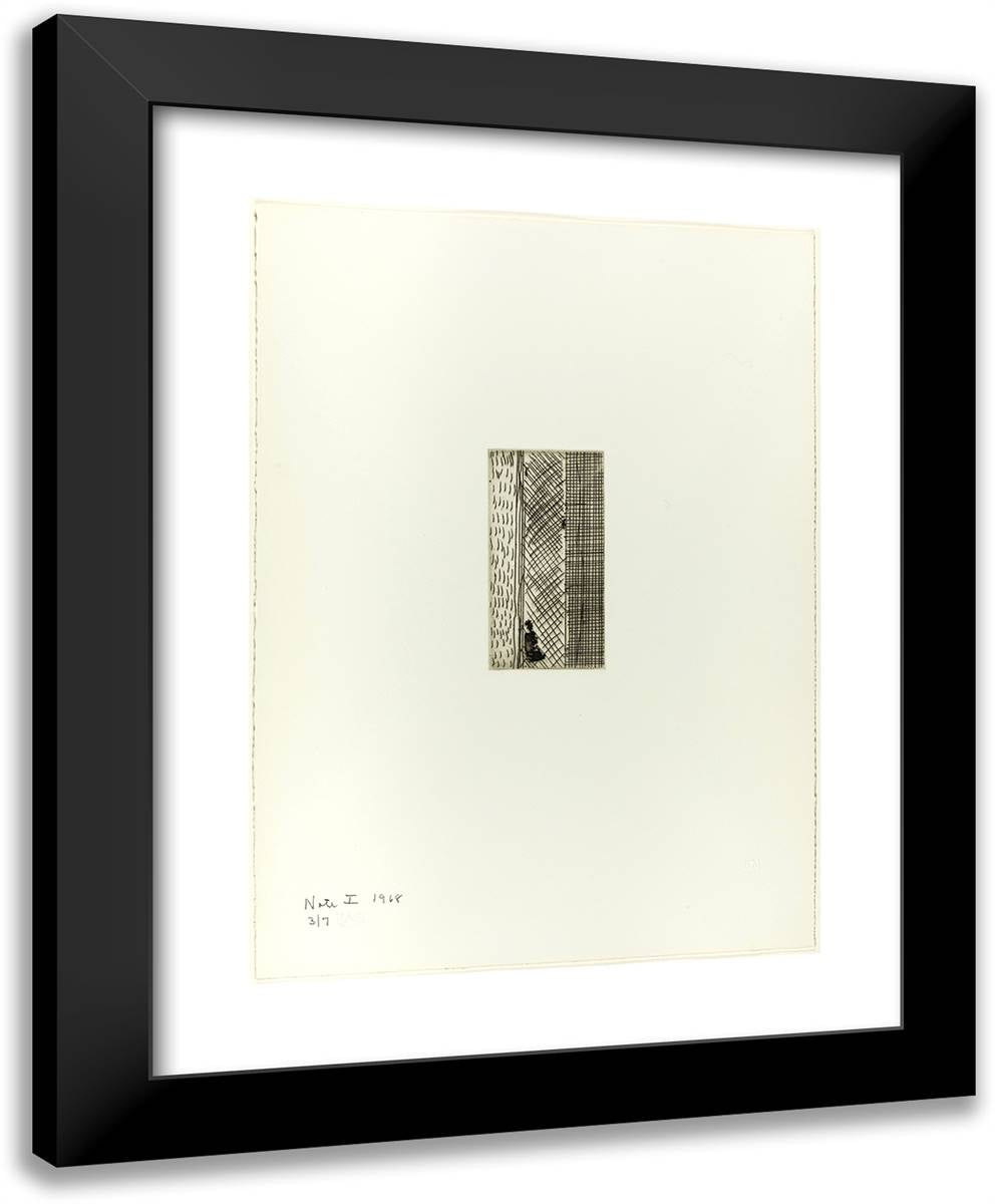 Note I, from Notes 19x24 Black Modern Wood Framed Art Print Poster by Newman, Barnett