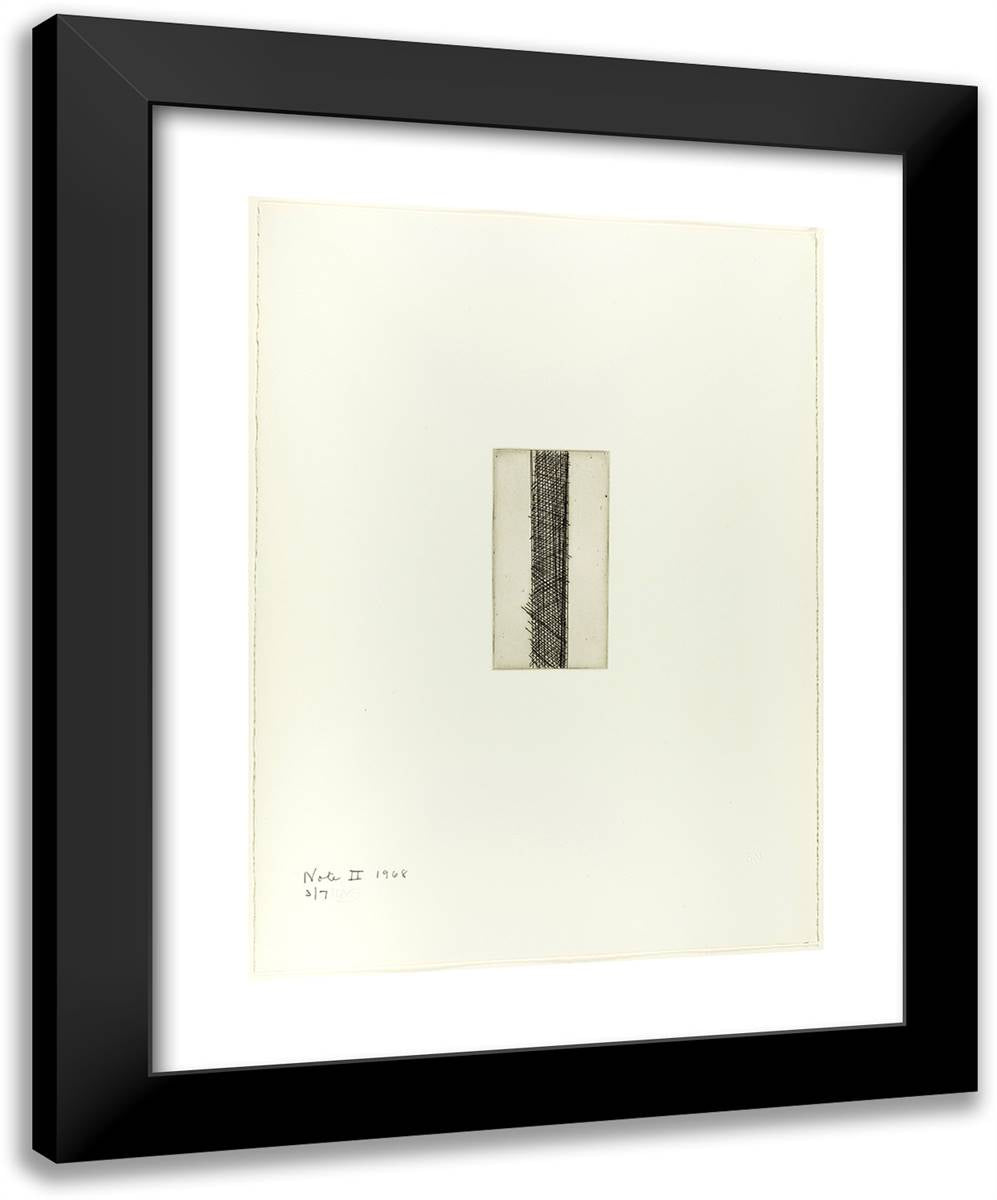 Note II, from Notes 19x24 Black Modern Wood Framed Art Print Poster by Newman, Barnett