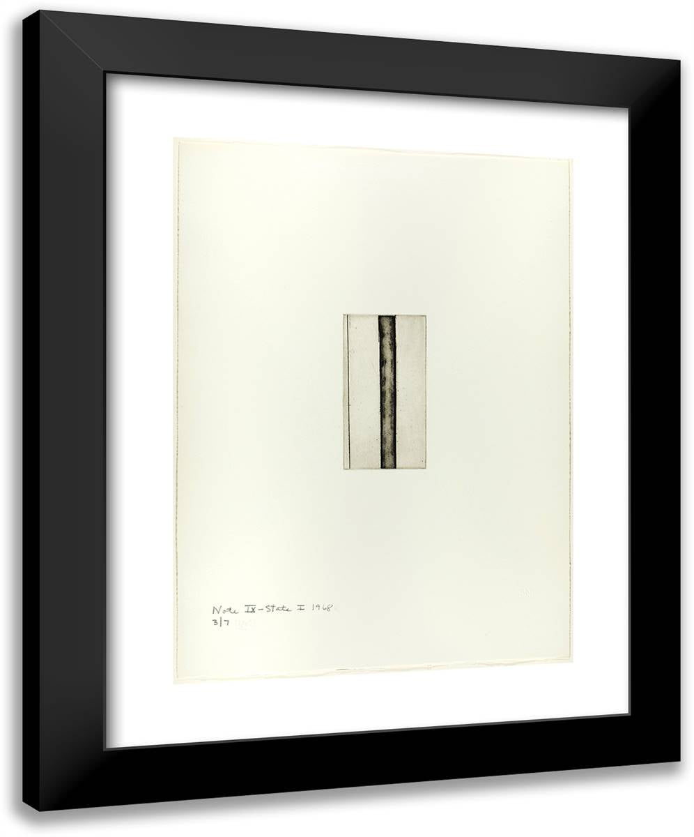 Note IX (State I), from Notes 19x24 Black Modern Wood Framed Art Print Poster by Newman, Barnett