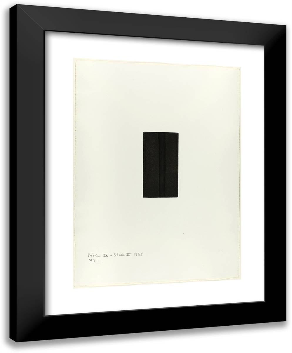 Note IX (State II), from Notes 19x24 Black Modern Wood Framed Art Print Poster by Newman, Barnett