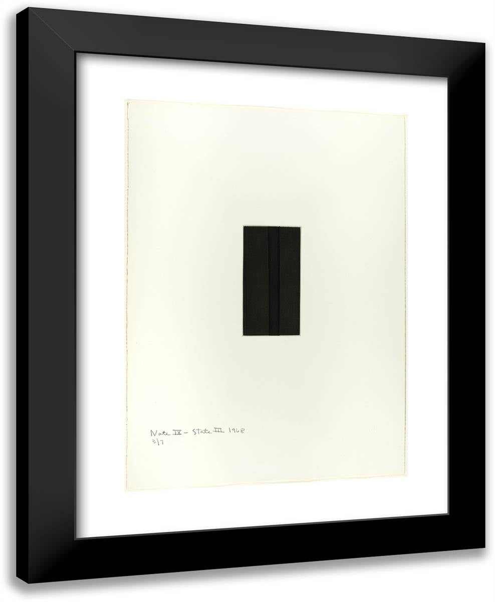 Note IX (State III), from Notes 19x24 Black Modern Wood Framed Art Print Poster by Newman, Barnett
