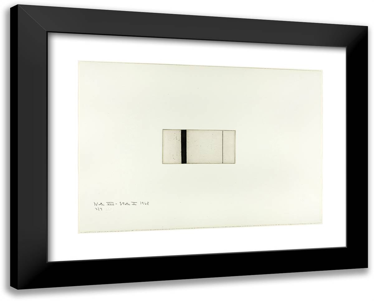 Note VIII (State II), from Notes 24x19 Black Modern Wood Framed Art Print Poster by Newman, Barnett