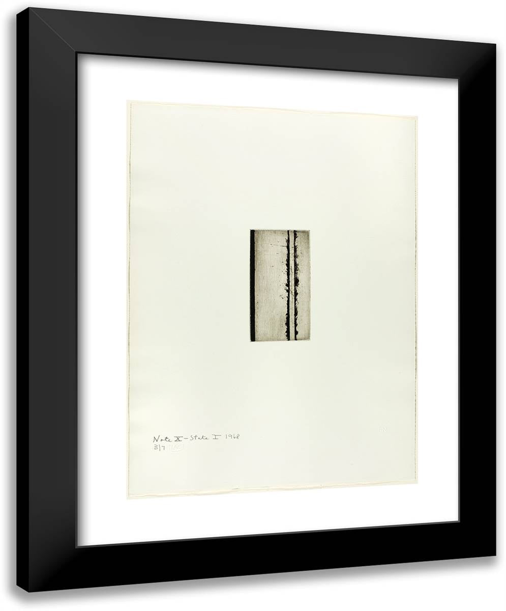 Note X (State I), from Notes 19x24 Black Modern Wood Framed Art Print Poster by Newman, Barnett