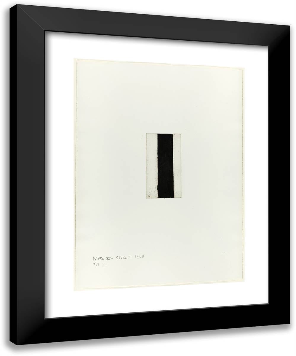 Note XI (State I), from Notes 19x24 Black Modern Wood Framed Art Print Poster by Newman, Barnett