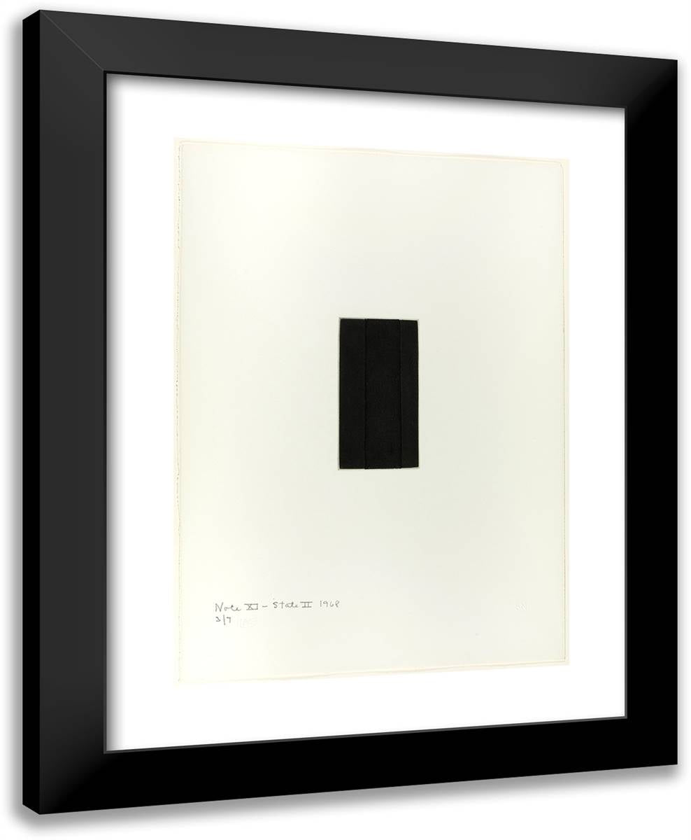 Note XI (State II), from Notes 19x24 Black Modern Wood Framed Art Print Poster by Newman, Barnett