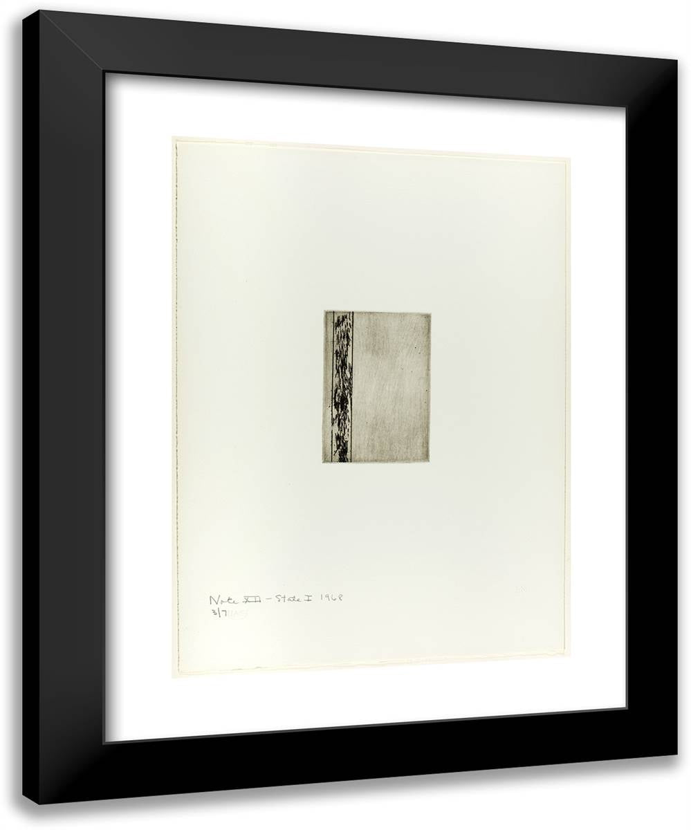 Note XII (State I), from Notes 19x24 Black Modern Wood Framed Art Print Poster by Newman, Barnett