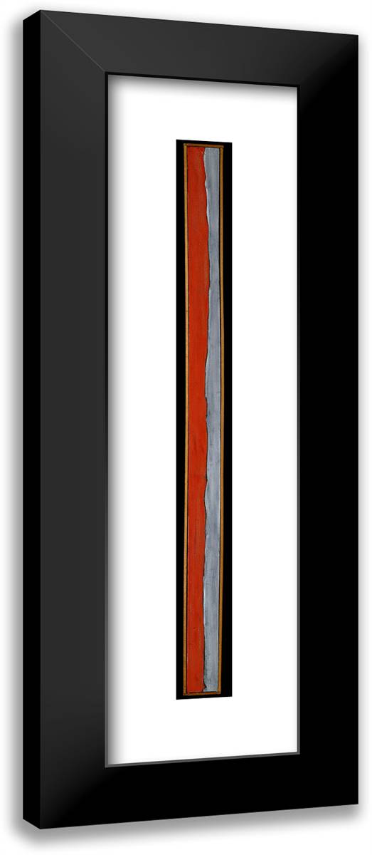 Untitled 3 9x24 Black Modern Wood Framed Art Print Poster by Newman, Barnett
