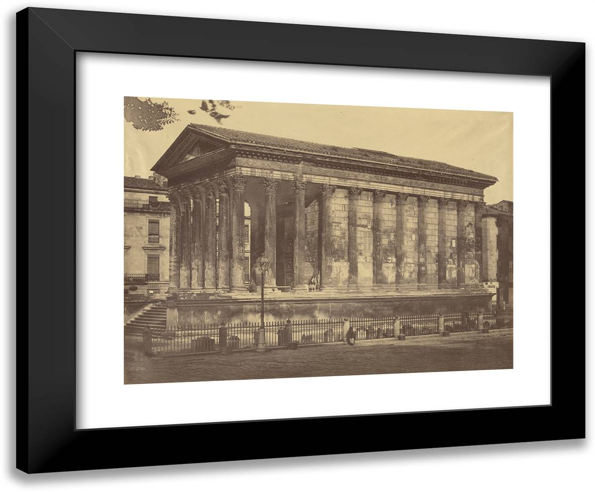 Eglise De La Madeleine, Paris 24x20 Black Modern Wood Framed Art Print Poster by Freres, Bisson