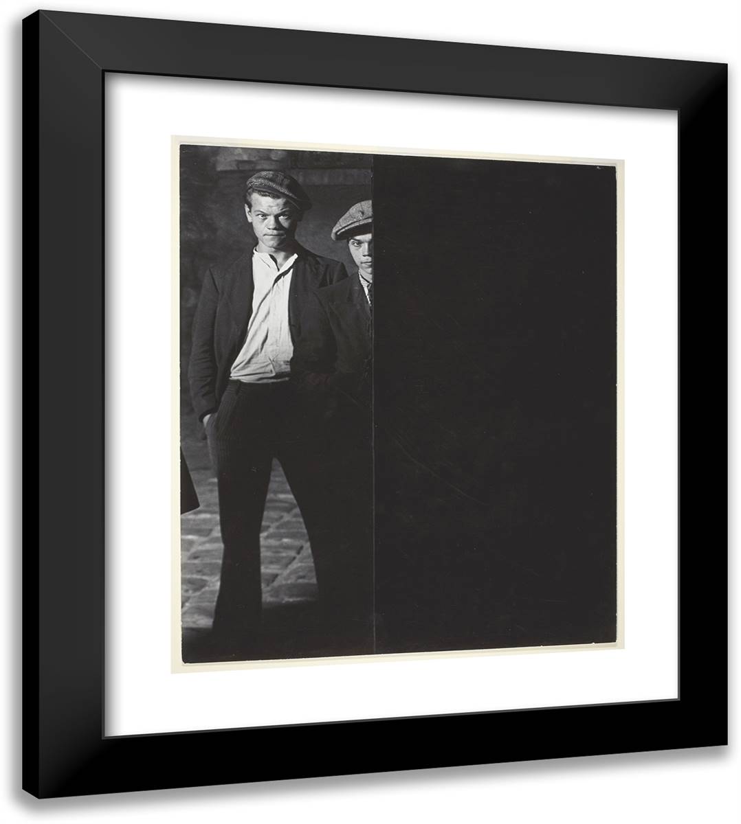 Two Apaches in Paris 20x22 Black Modern Wood Framed Art Print Poster by Brassaii