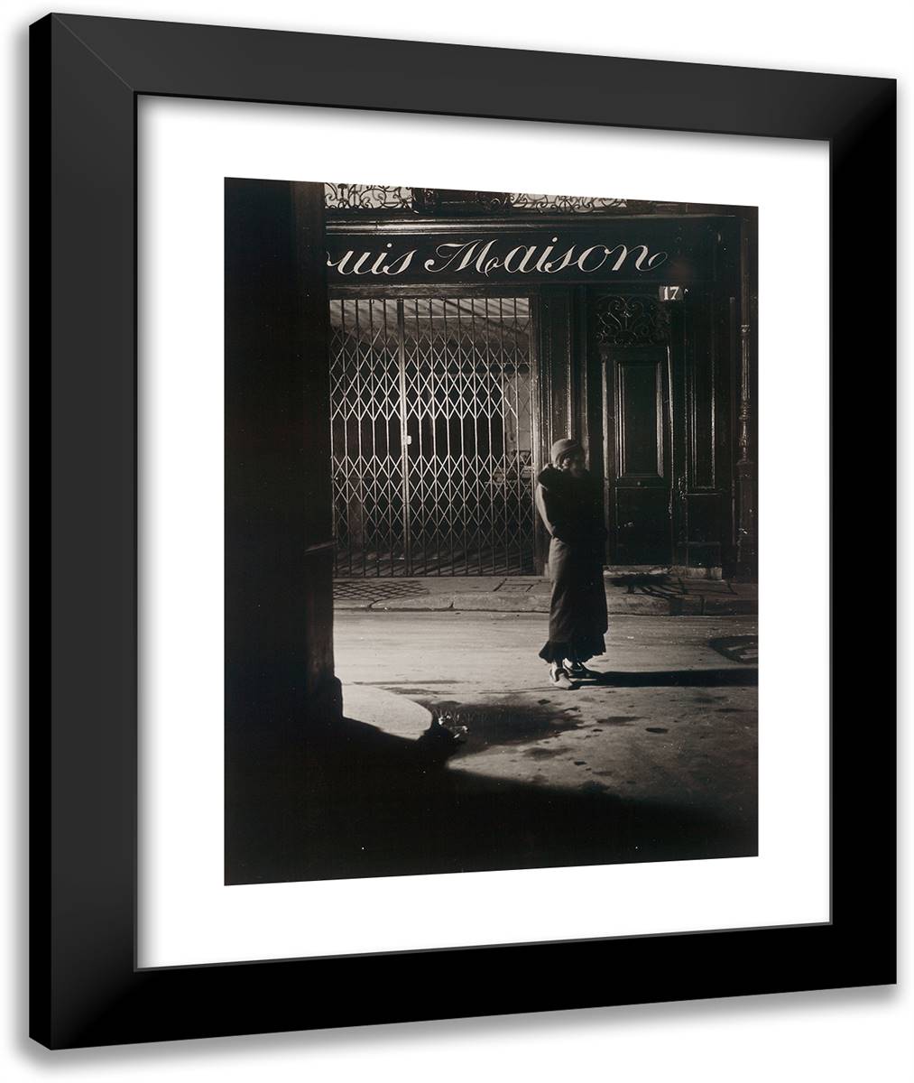 Untitled_1 20x24 Black Modern Wood Framed Art Print Poster by Brassaii