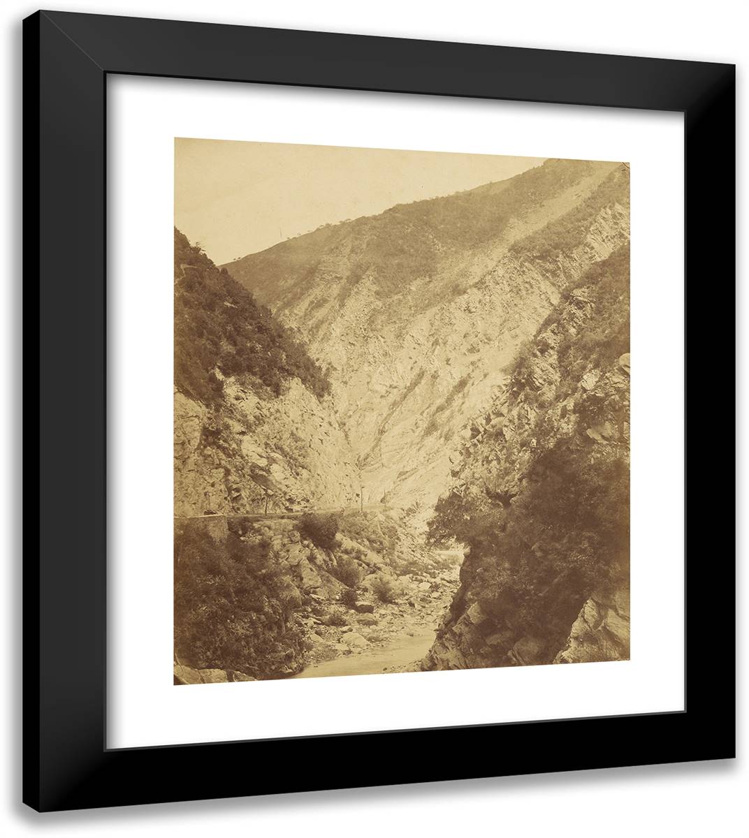 Algeria 20x23 Black Modern Wood Framed Art Print Poster by Marville, Charles
