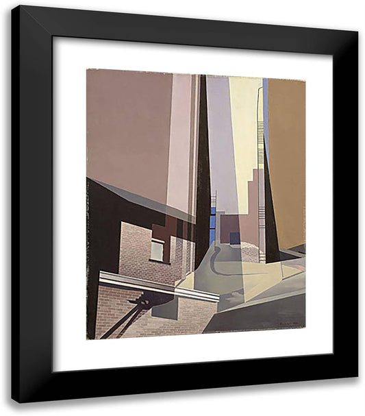 New England Irrelevancies 20x23 Black Modern Wood Framed Art Print Poster by Sheeler, Charles