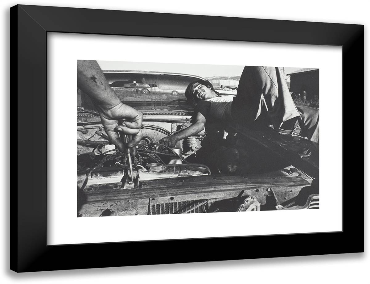Andrew at Sixteen, Bernalillo, New Mexico 24x18 Black Modern Wood Framed Art Print Poster by Lyon, Danny