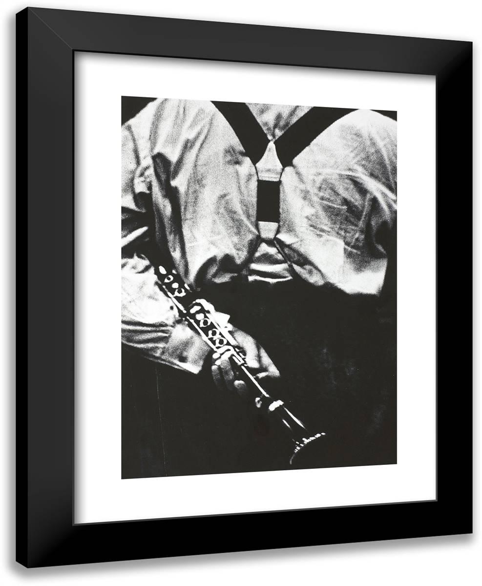 Benny Goodman's Clarinet 19x24 Black Modern Wood Framed Art Print Poster by Stock, Dennis