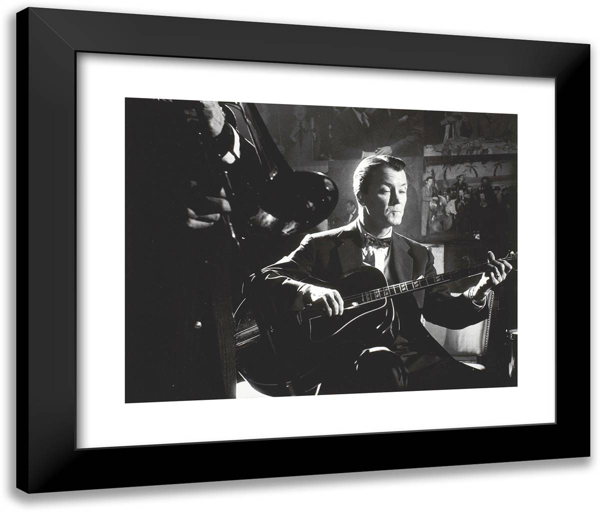 Eddie Condon 24x20 Black Modern Wood Framed Art Print Poster by Stock, Dennis