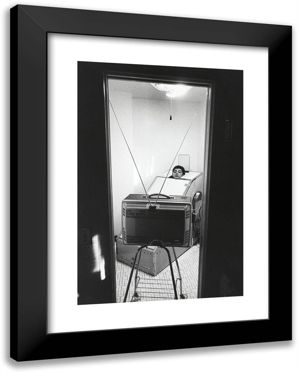 Paul Anka 18x24 Black Modern Wood Framed Art Print Poster by Stock, Dennis