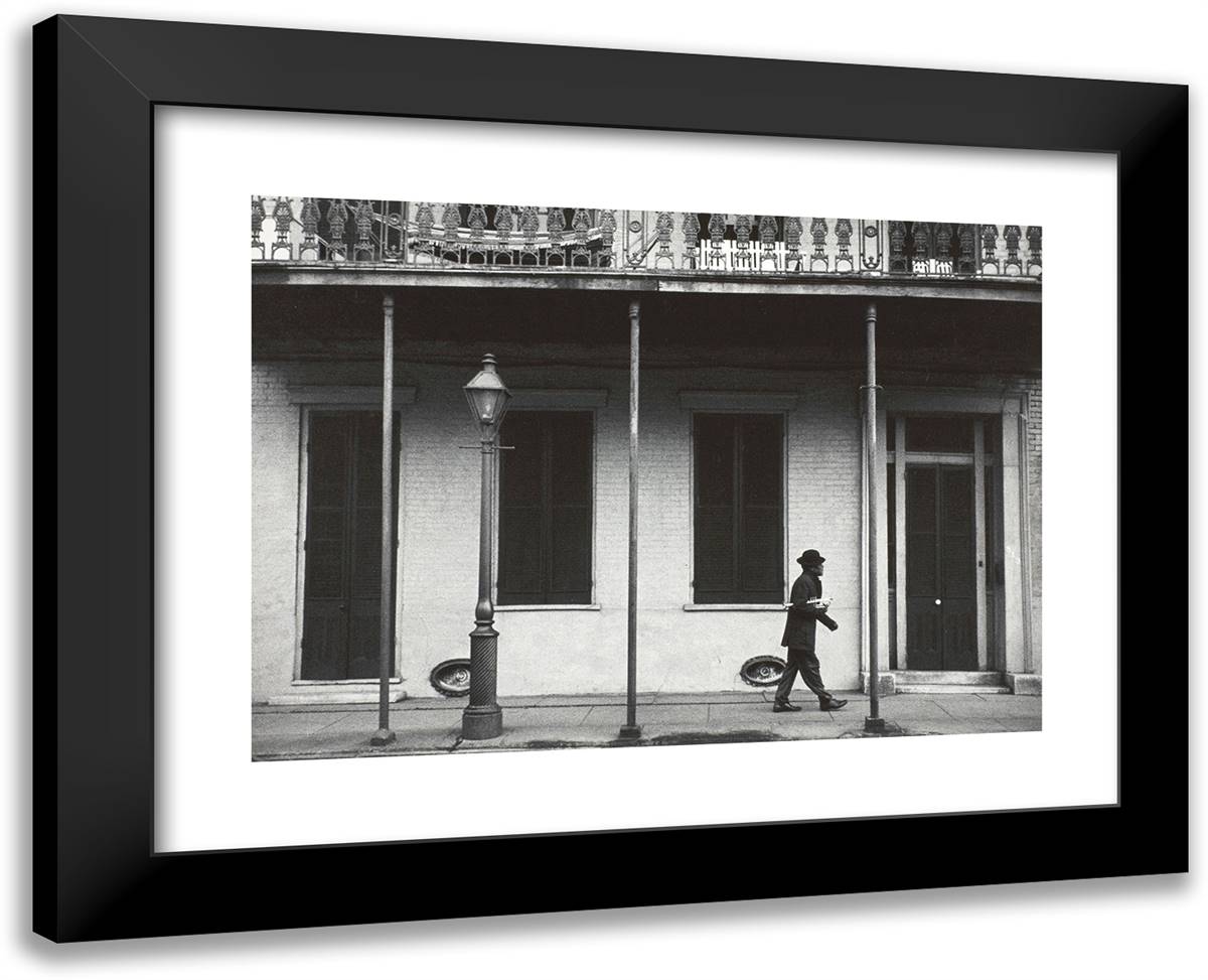 Punch Miller in New Orleans 24x19 Black Modern Wood Framed Art Print Poster by Stock, Dennis