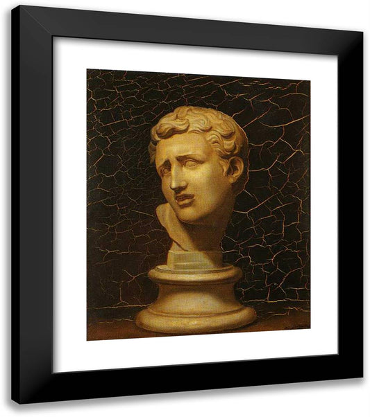 Classical Head 20x23 Black Modern Wood Framed Art Print Poster by Rivera, Diego