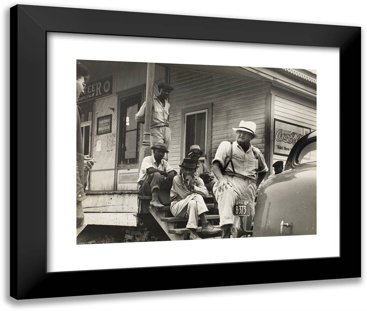 Plantation Owner, Mississippi Delta, Near Clarksdale, Mississippi 24x20 Black Modern Wood Framed Art Print Poster by Lange, Dorothea