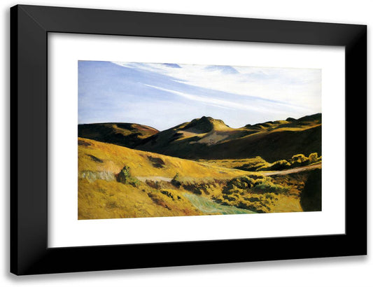 The Camel's Hump 24x18 Black Modern Wood Framed Art Print Poster by Hopper, Edward