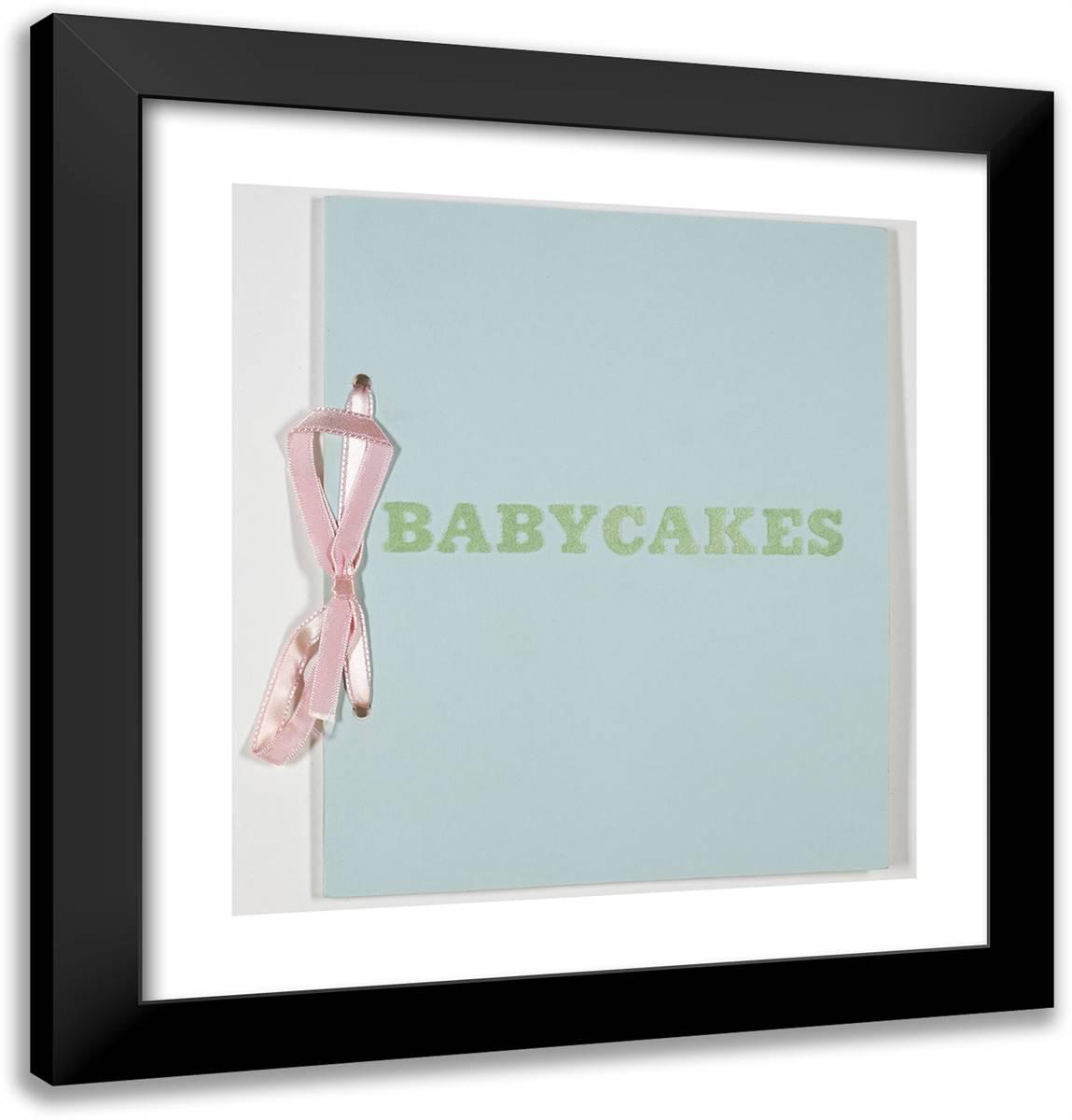 Babycakes 20x21 Black Modern Wood Framed Art Print Poster by Ruscha, Edward