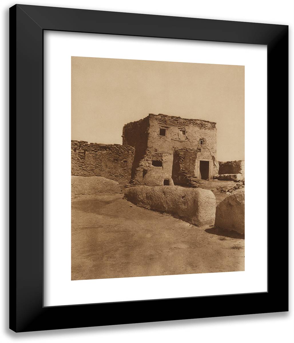 Laguna Watchtower 20x24 Black Modern Wood Framed Art Print Poster by Curtis, Edward S.