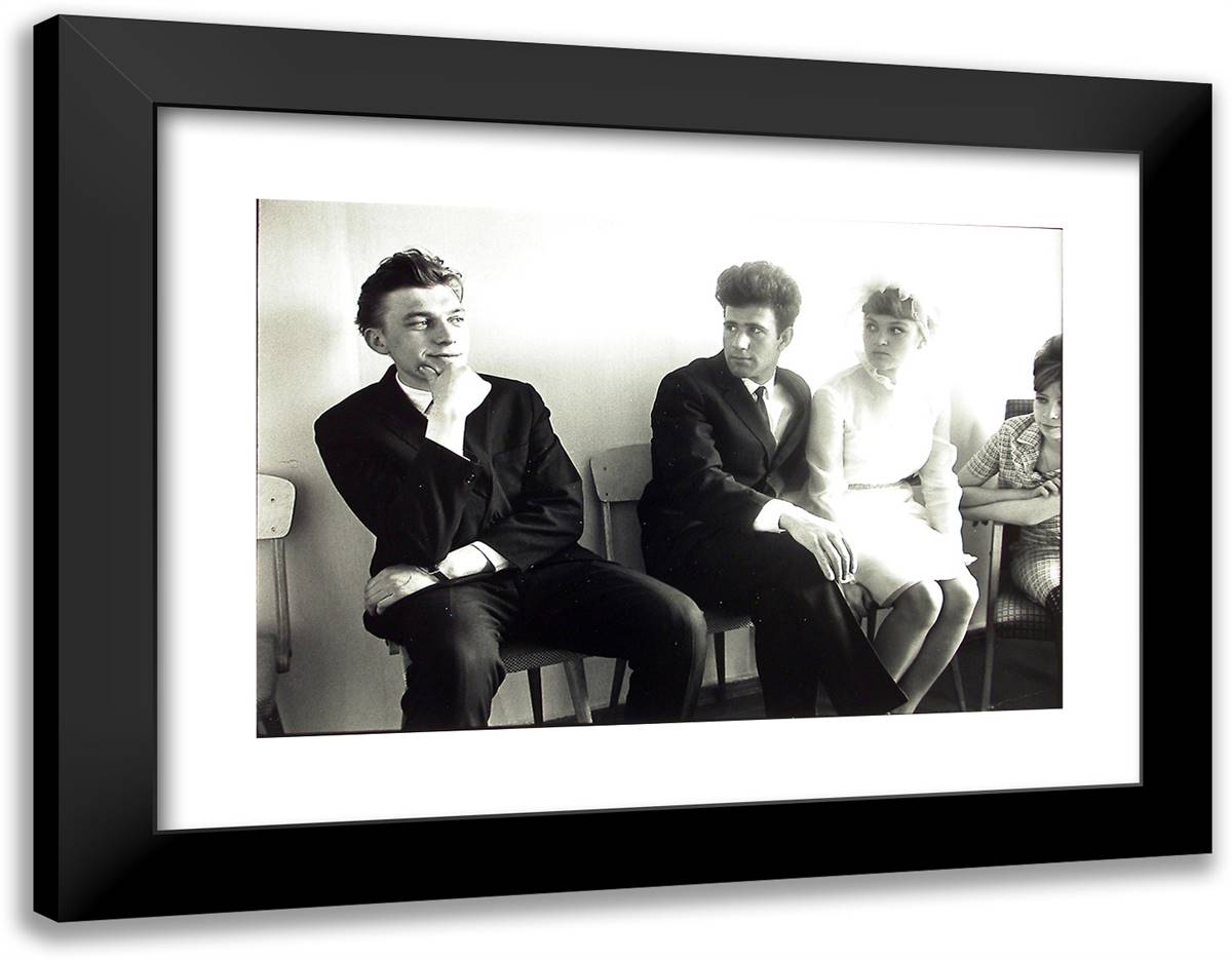 Batsk, Siberia 24x19 Black Modern Wood Framed Art Print Poster by Erwitt, Elliot